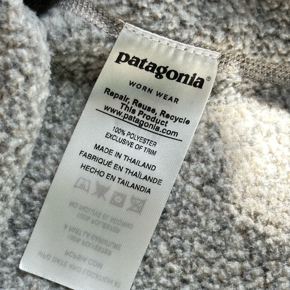 Patagonia Better Sweater 1/4 Zip Fleece Pullover Gray Cozy Outdoor Size Small - Picture 6 of 7